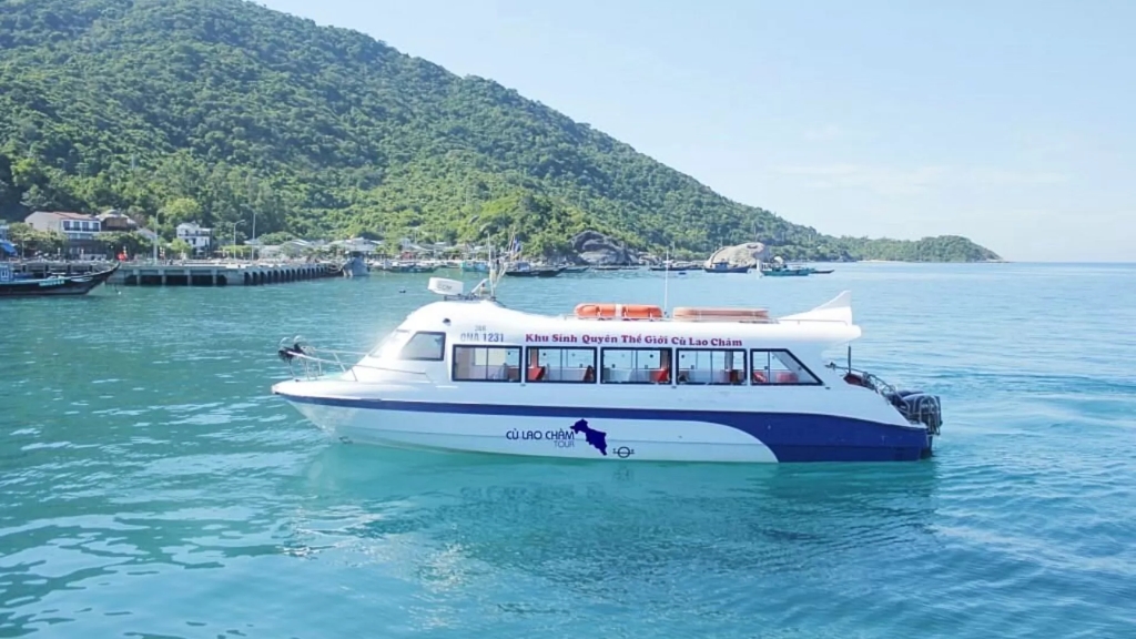 Speedboat à l'île de Cham