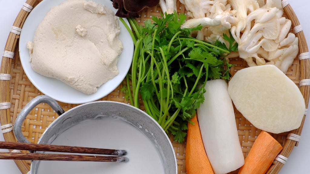 Ingrédients pour préparer le banh beo