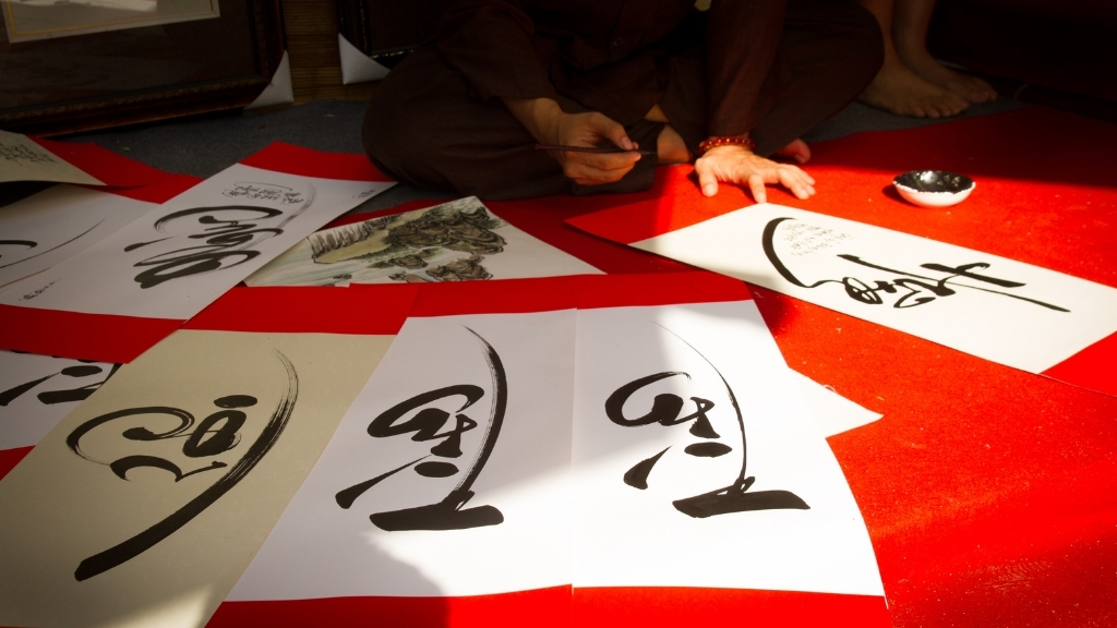 Exploration des célébrations du Têt au Vietnam - vietnam culture calligraphie 1024 vietnam calligraphie