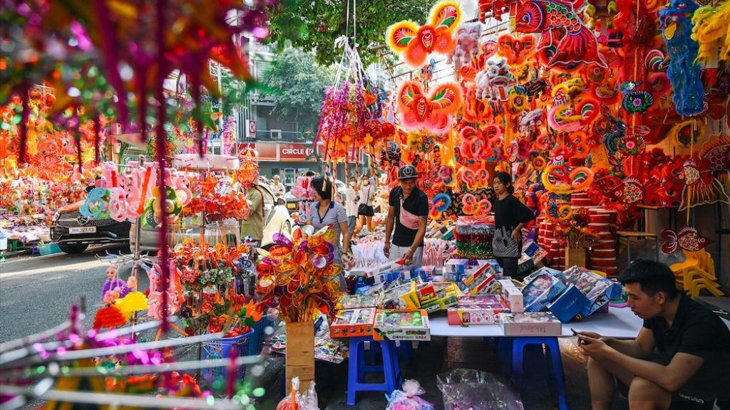 Lanternes à la fête de la mi-automne