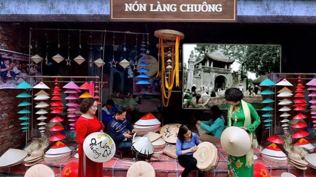 Artisanat traditionnel : chapeaux coniques de Chuong Village du chapeau conique de Chuong