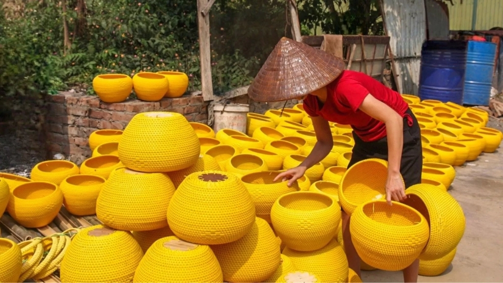 Village de vannerie de Phu Vinh Village de vannerie de Phu Vinh