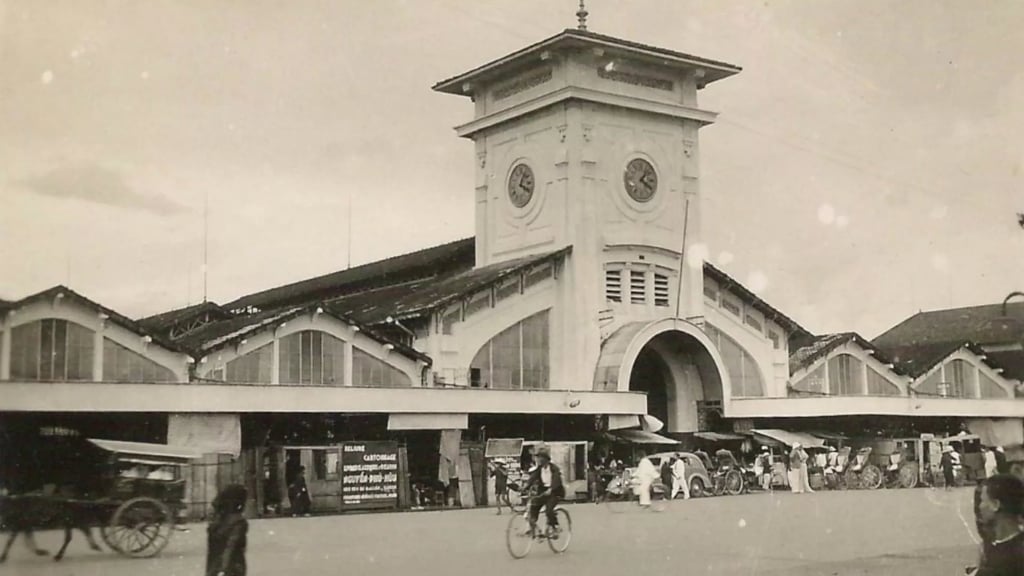 Marché de Ben Thanh dans le passé