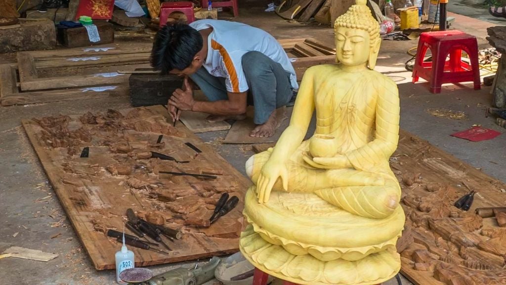 Village de sculpture sur bois de Kim Bong, Hoi An