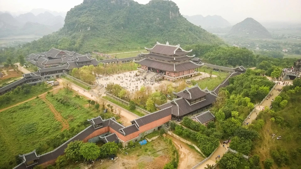 Pagode Bai Dinh vue d'en haut
