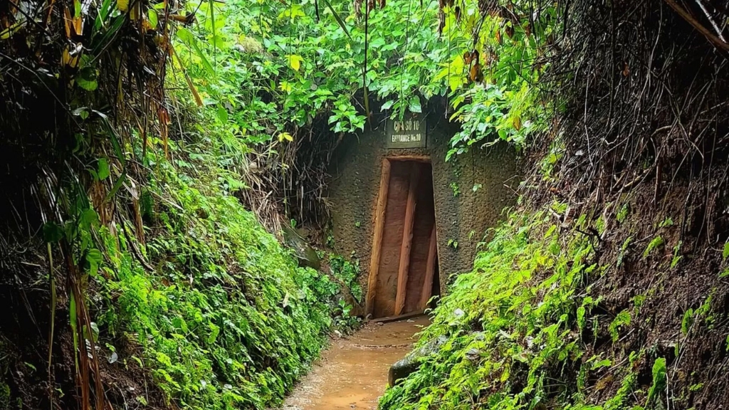 L'entrée des tunnels de Vinh Moc