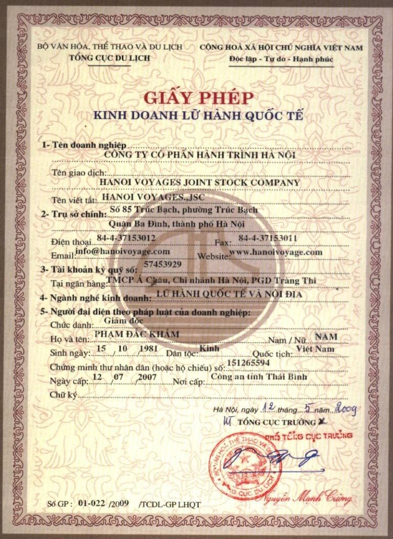 Tour Operateur License