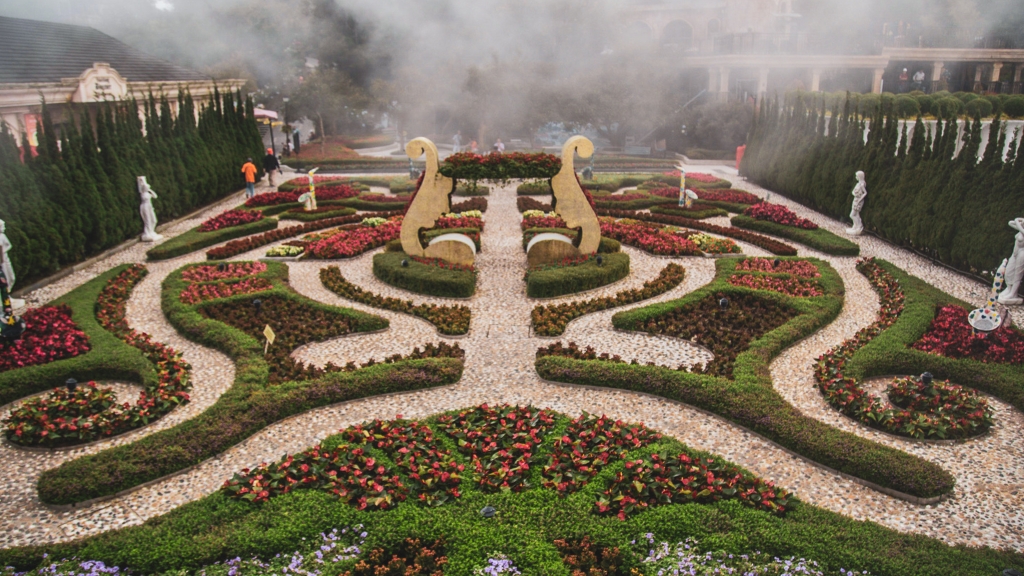 Jardins fleuris à Ba Na Hills
