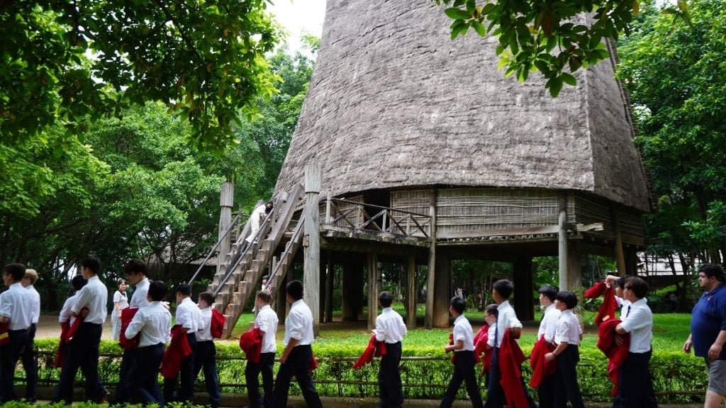 Maison traditionnelles au musée d'ethnographie