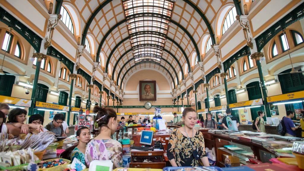 Poste central à Ho Chi Minh