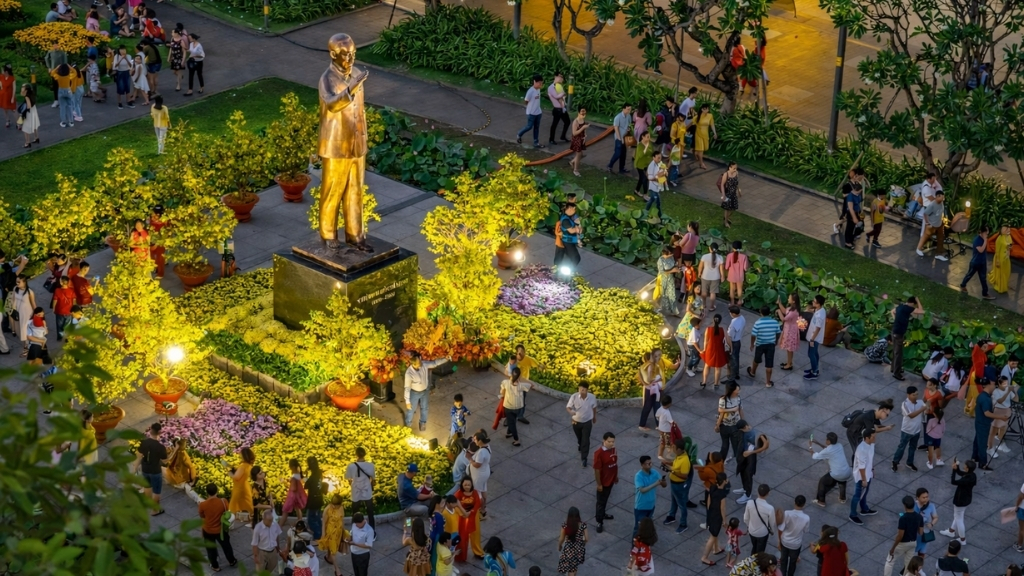 Expérience urbaine dans le Têt à Hô Chi Minh-Ville