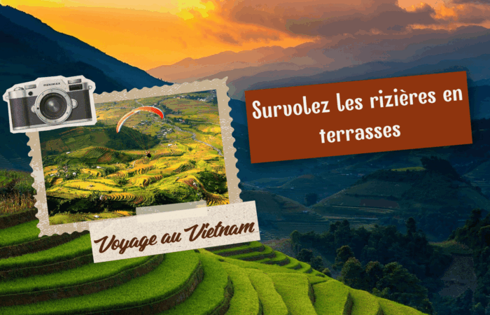 Découvrir les rizières en terrasses du Vietnam autrement : en parapente
