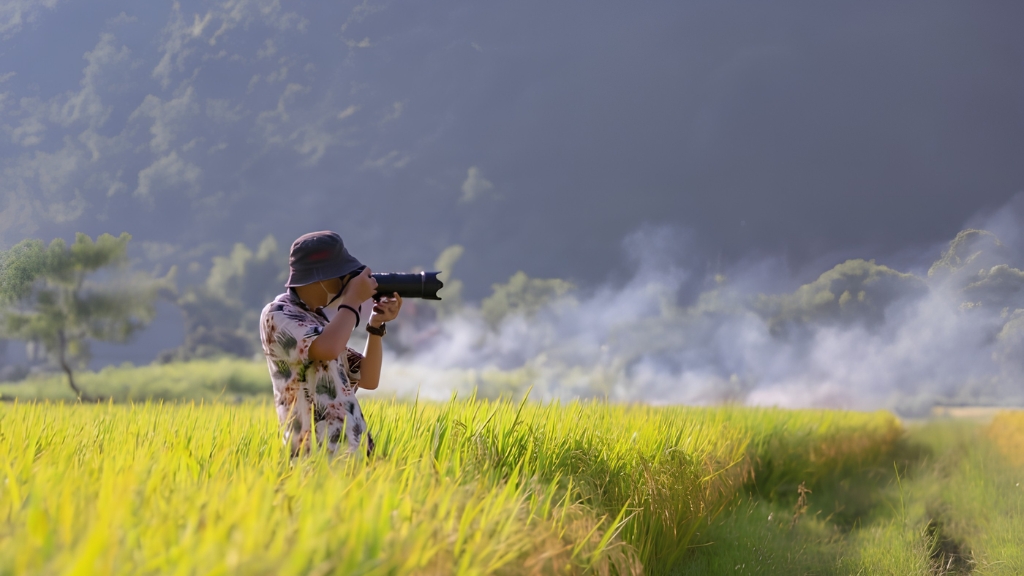 Quand les rizières deviennent le plus beau sujet à photographier.
